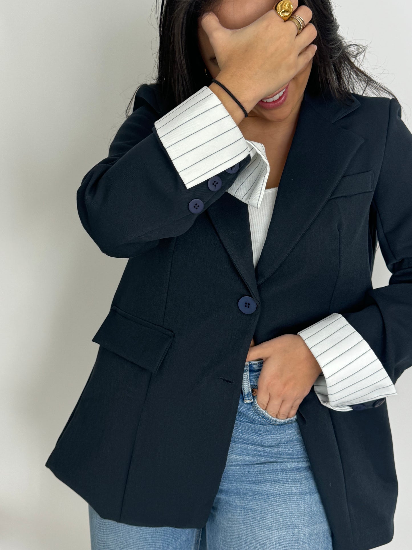 BLAZER COMBINADA NAVY
