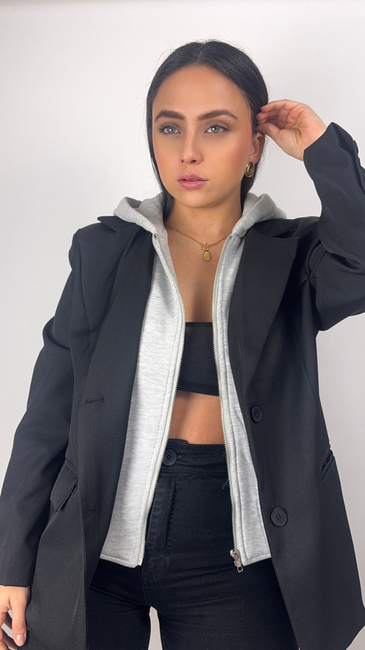 BLAZER CON SUDADERA BLACK