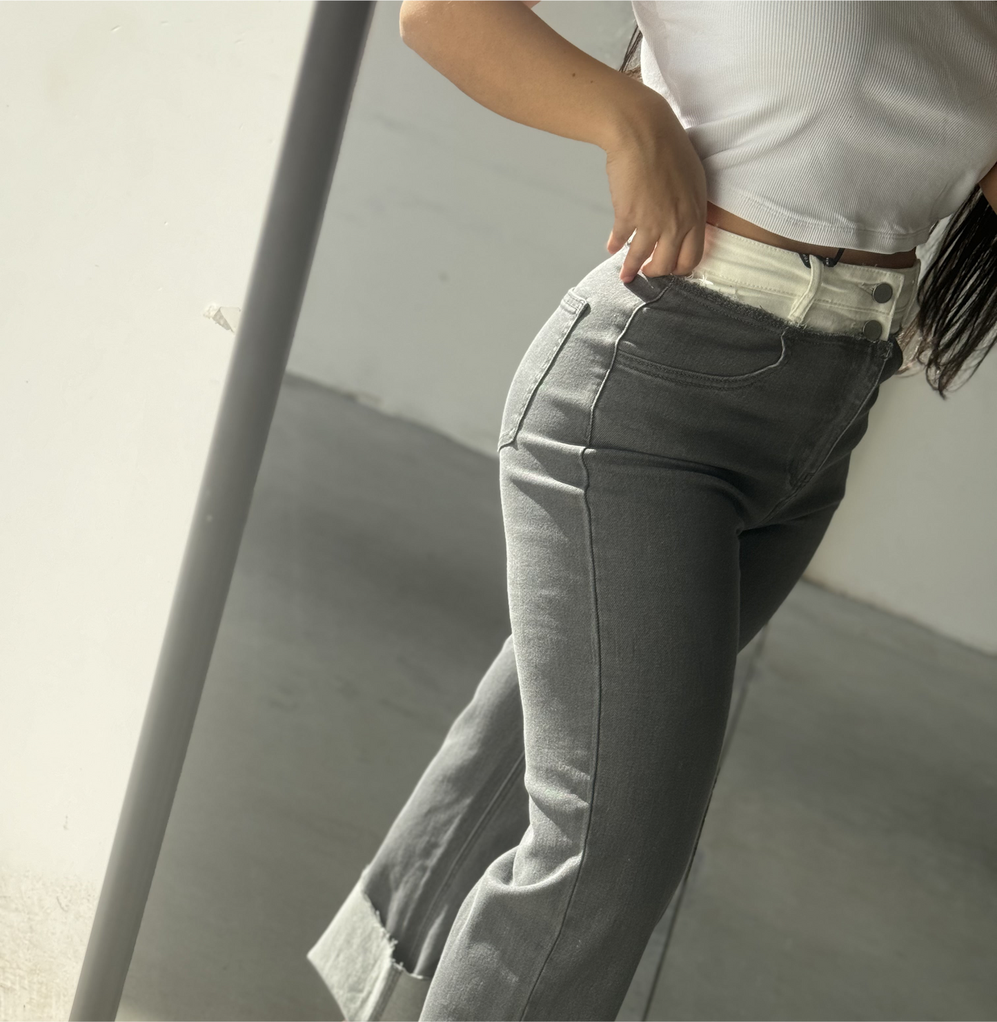 JEANS DOBLE GREY