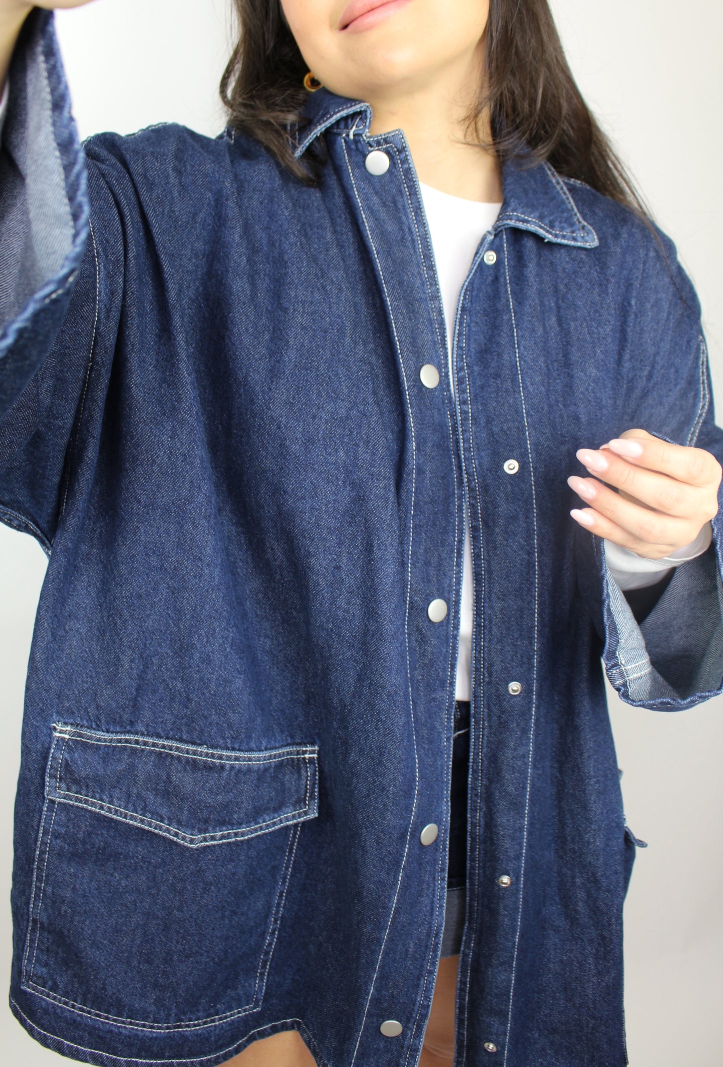 CHAQUETA OVERSIZE DEMIN
