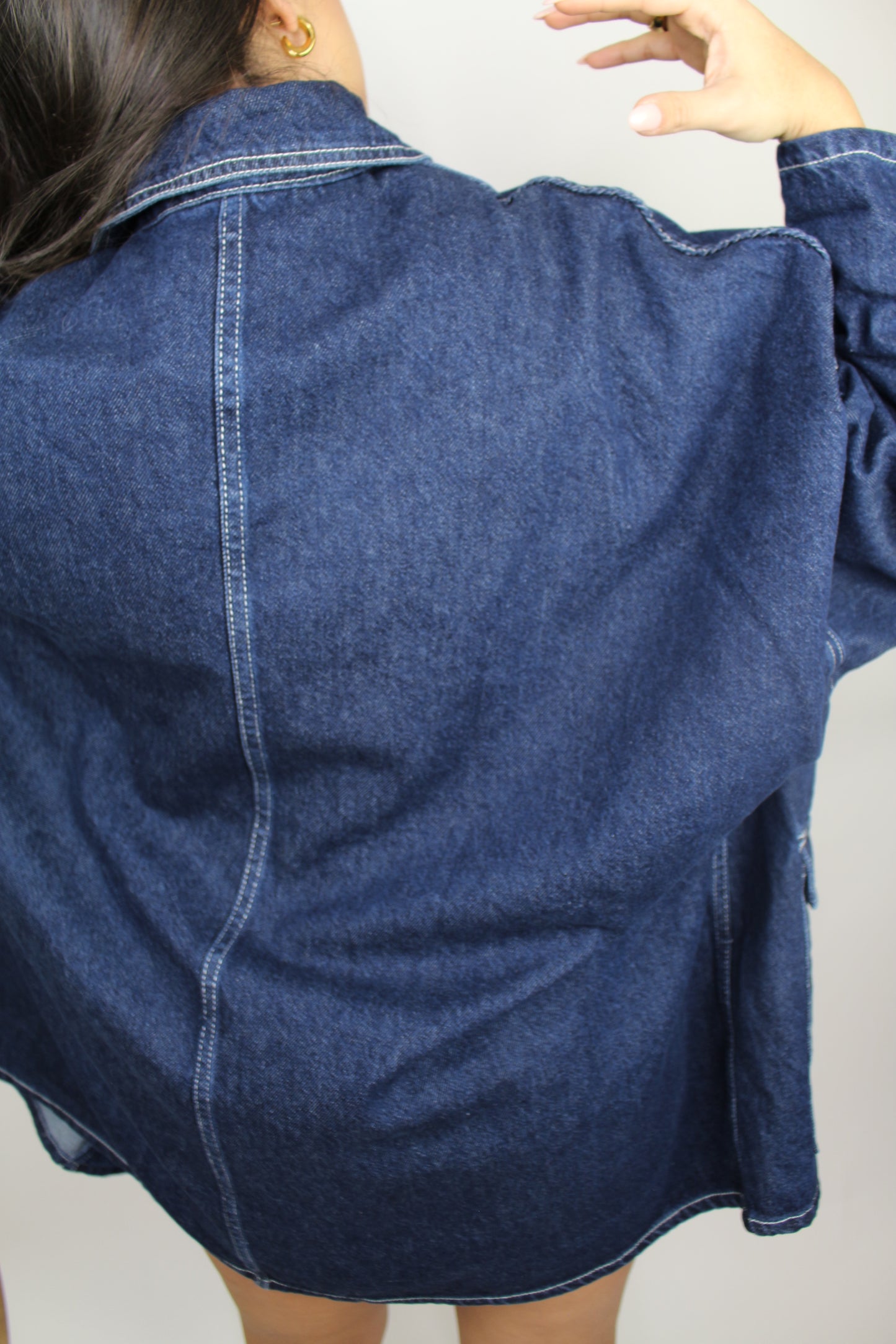 CHAQUETA OVERSIZE DEMIN