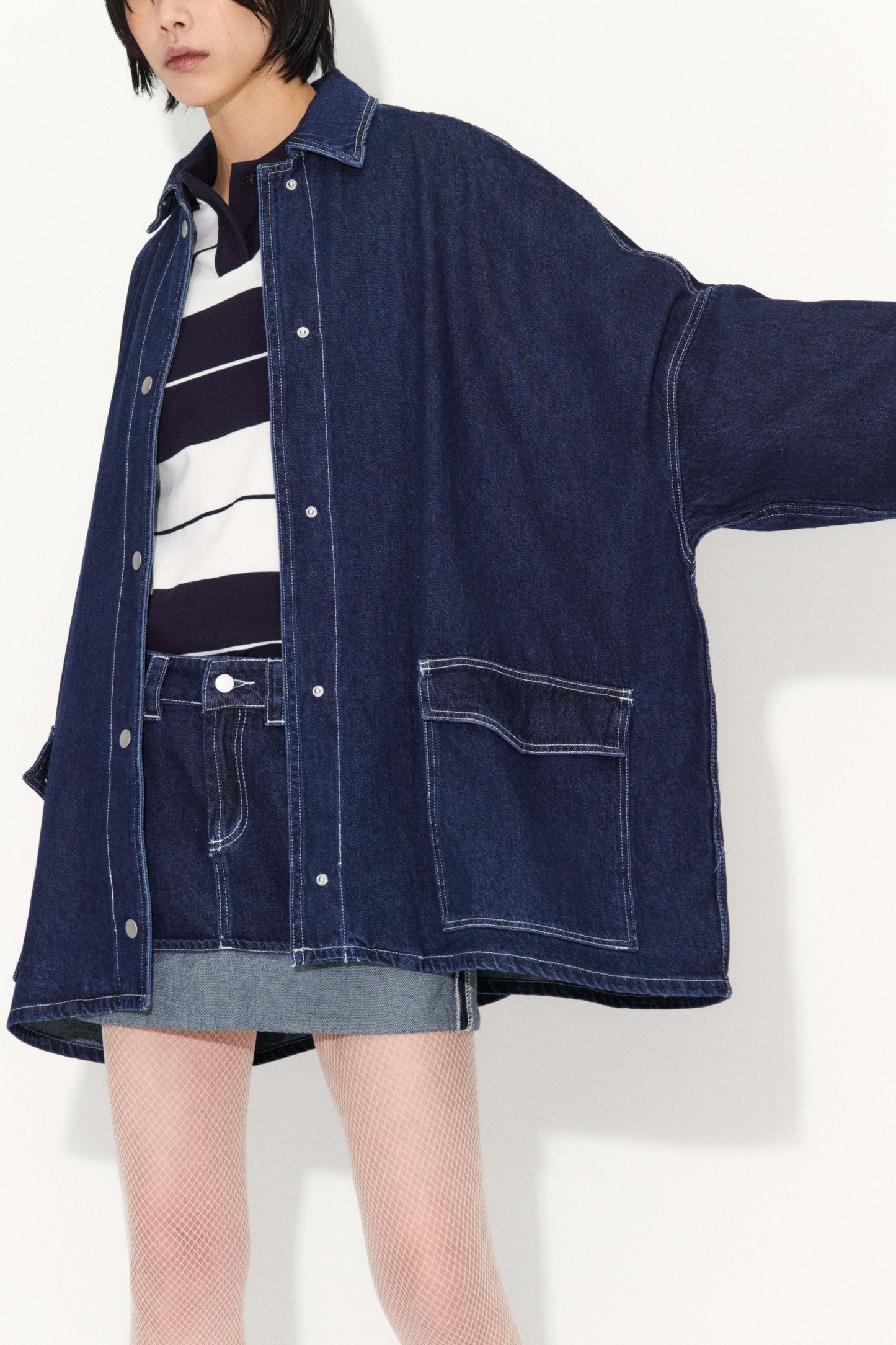 CHAQUETA OVERSIZE DEMIN